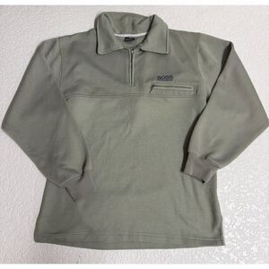 Hugo Boss BOSS Quarter Zip Pullover Sweater Men’s M Sage Green